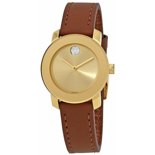 Movado Women's 3600437 Bold Brown Leather Watch