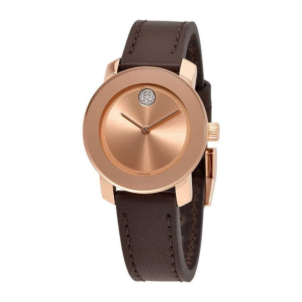 Movado Women's 3600438 Bold Brown Leather Watch