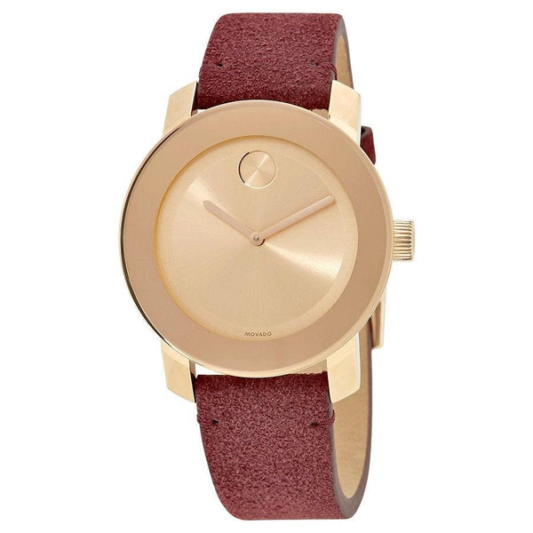 Movado Women's 3600447 Bold Red Suede Watch