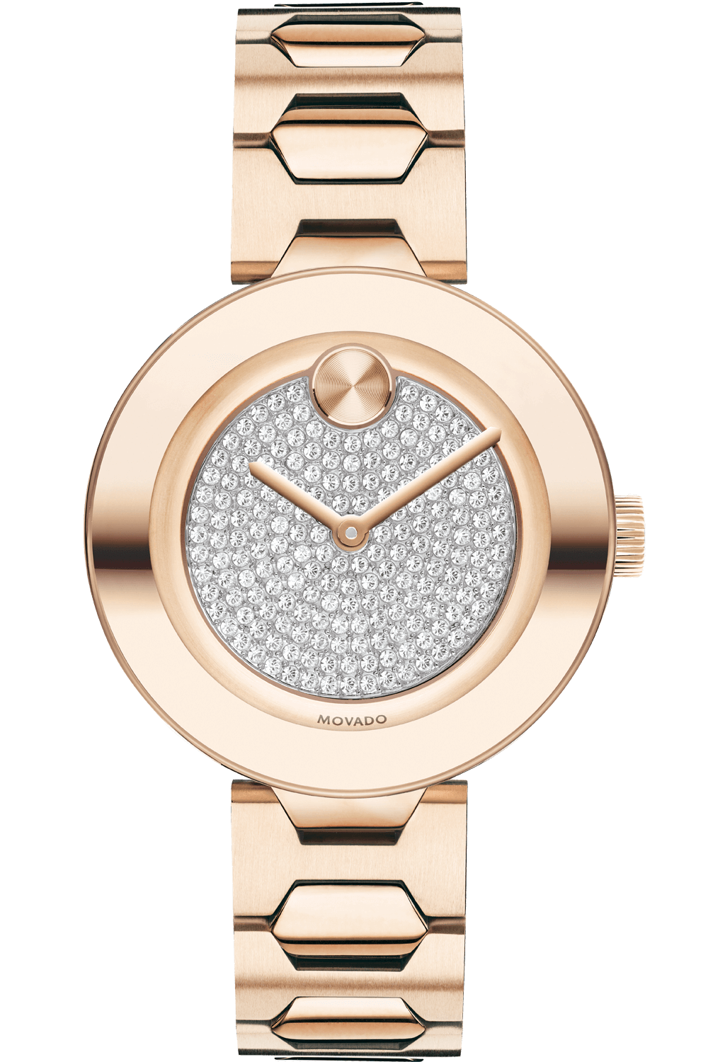 Movado BOLD Rose Gold Crystal Pavé