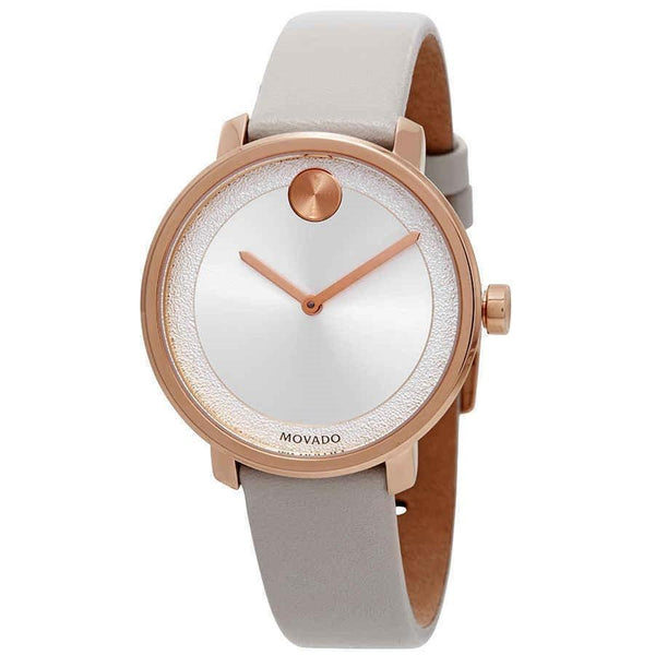 Movado Women's 3600539 Bold White Leather Watch