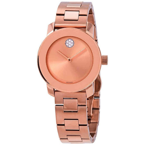 Movado Women's 3600550 Bold Rose Gold-Tone Stainless Steel Watch