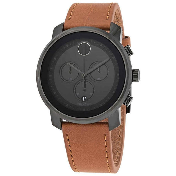 Movado Men's 3600603 Bold Chronograph Brown Leather Watch