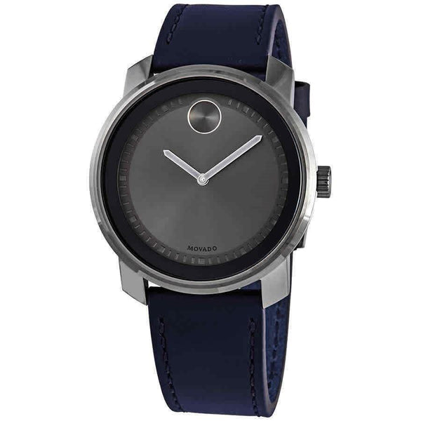 Movado Men's 3600673 Bold Grey Leather Watch