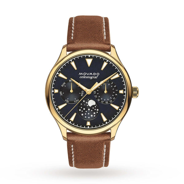 Movado Women's 3650010 Heritage Brown Leather Watch