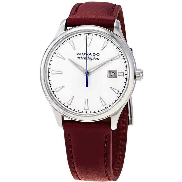 Movado Women's 3650032 Heritage Calendoplan Red Leather Watch