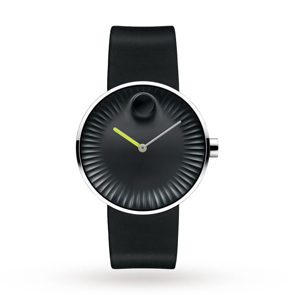Movado Men's 3680003 Edge Dot Black Rubber Watch
