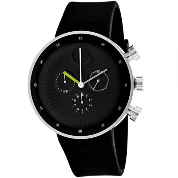 Movado Men's 3680018 Edge Dot Black Silicone Watch