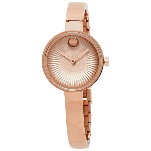 Movado Women's 3680022 Edge Dot Rose Gold-Tone Rose Gold-tone Plated Stainless Steel Watch