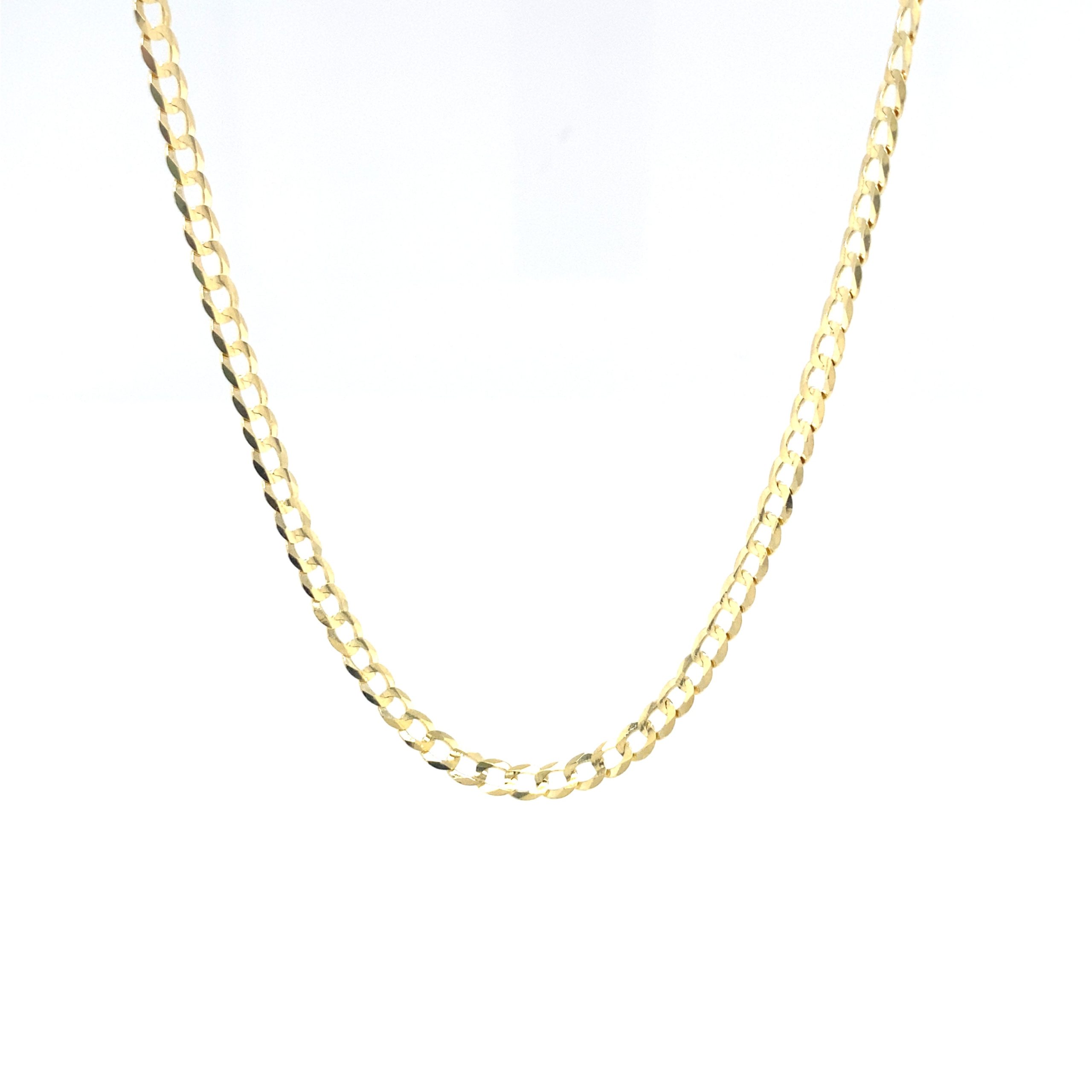 14K FLAT CUBAN CHAIN