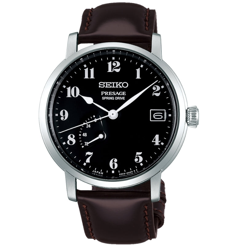 Seiko Presage Craftsmanship Series Black Ceramic Dial Spring Drive - SNR039J
