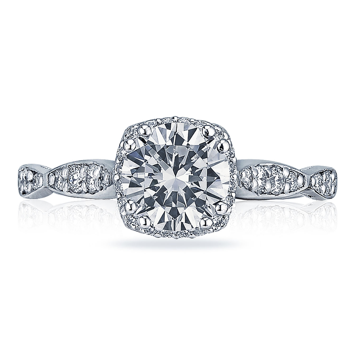 39-2CU Round Bloom Engagement Ring