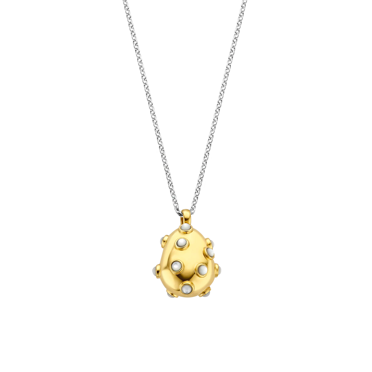 Mother of Pearl Doublets Handset Necklace