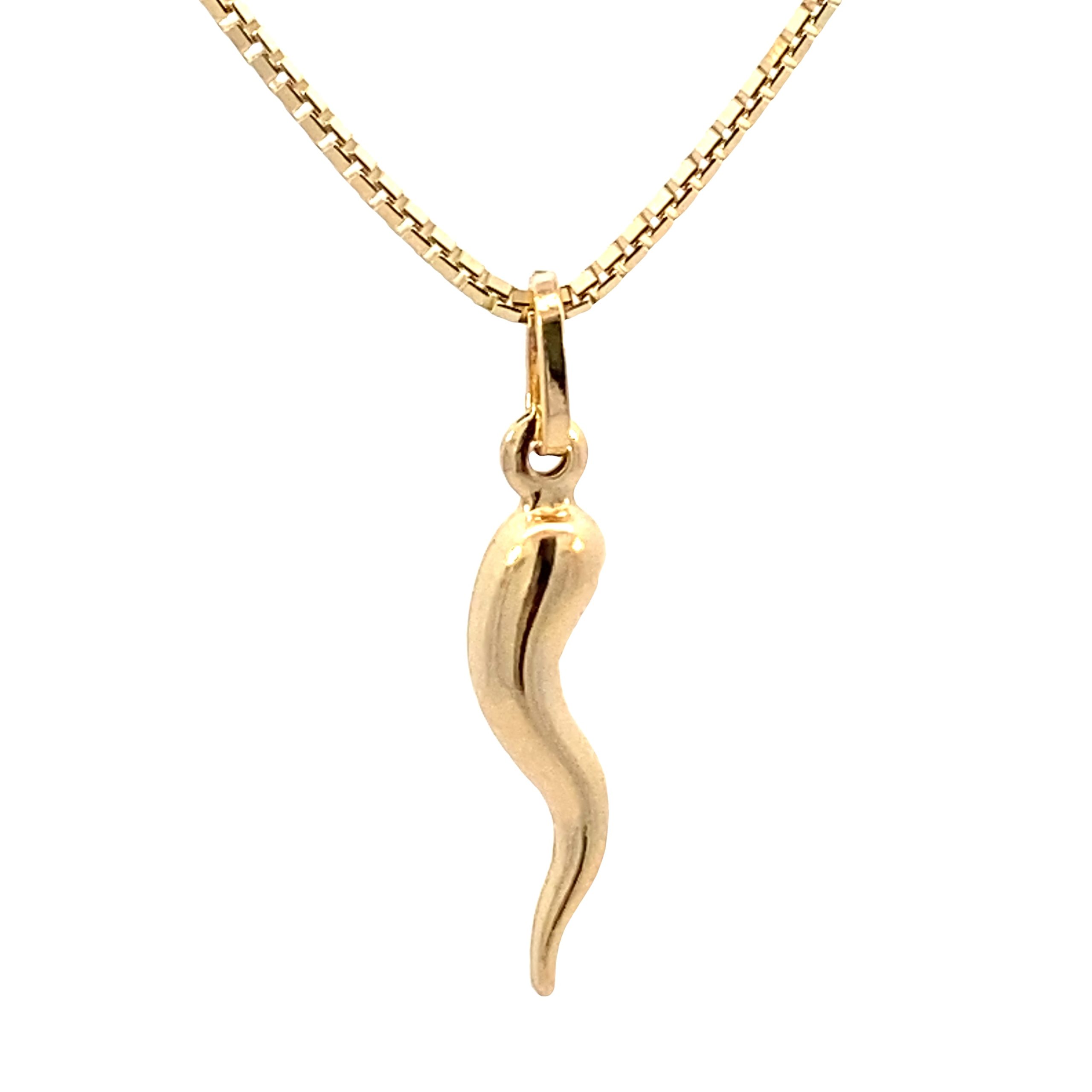 14K Gold Chili Pepper Pendant