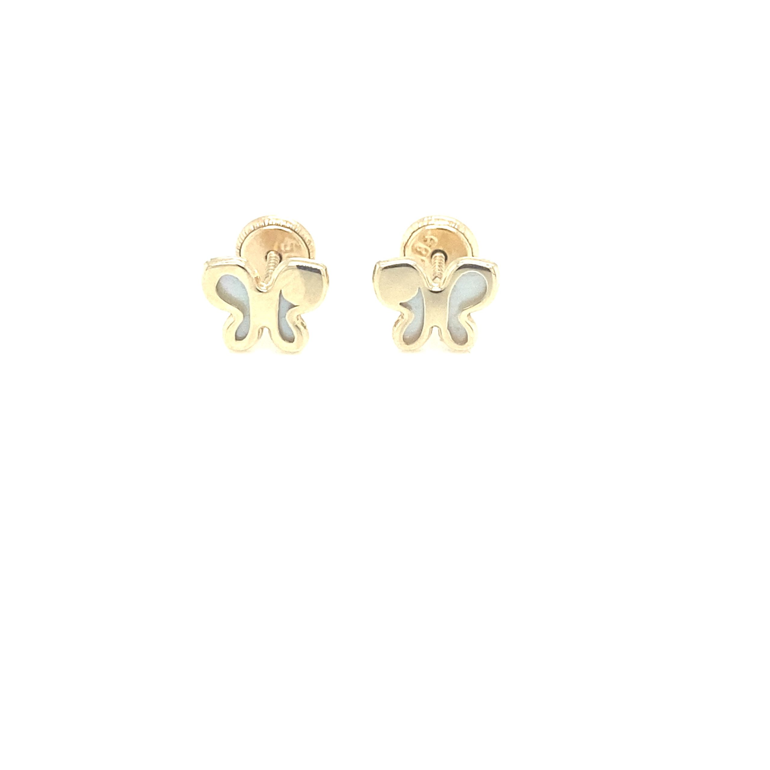 14K MOTHER OF PEARL BUTTERFLY