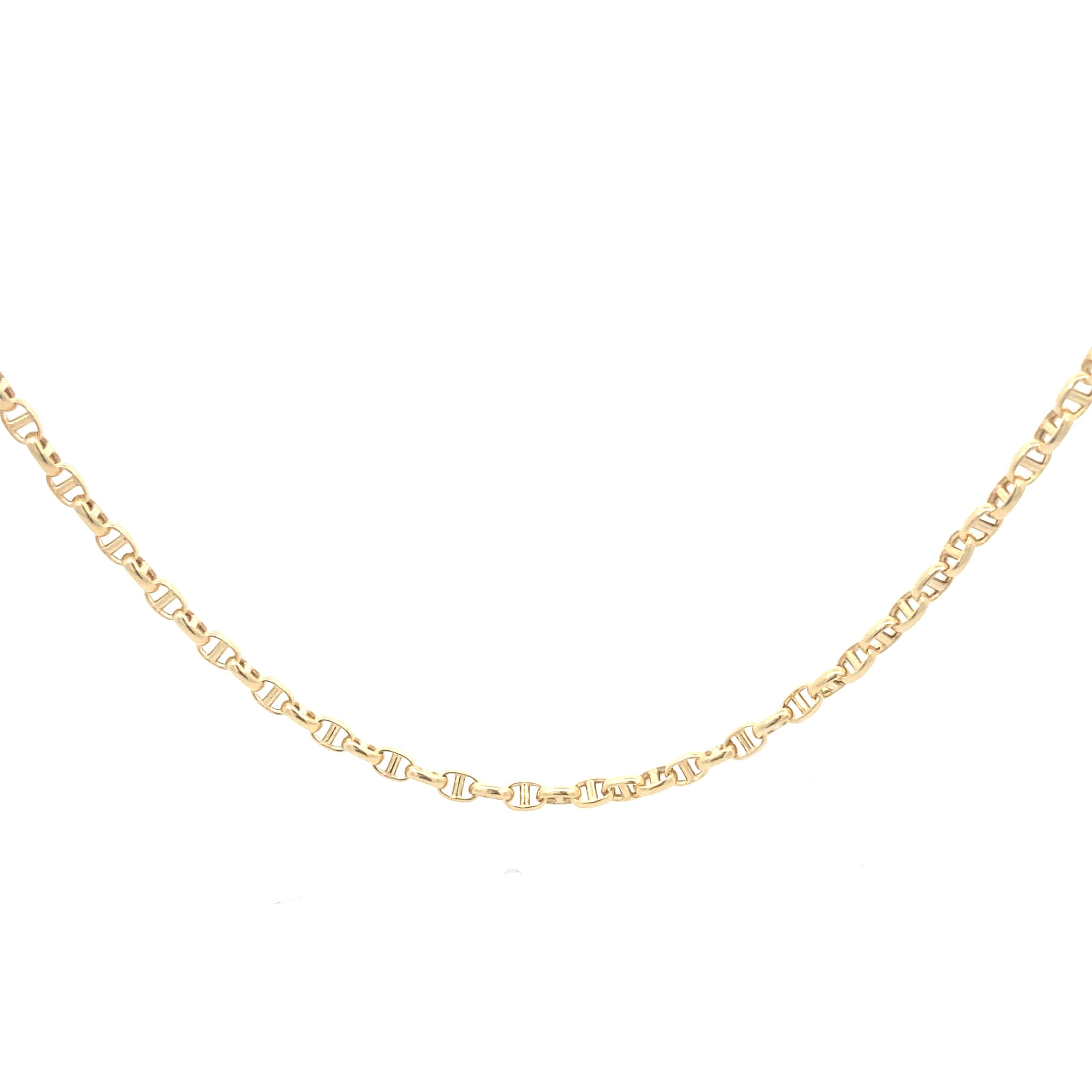 14K Gold Mariner Link Chain