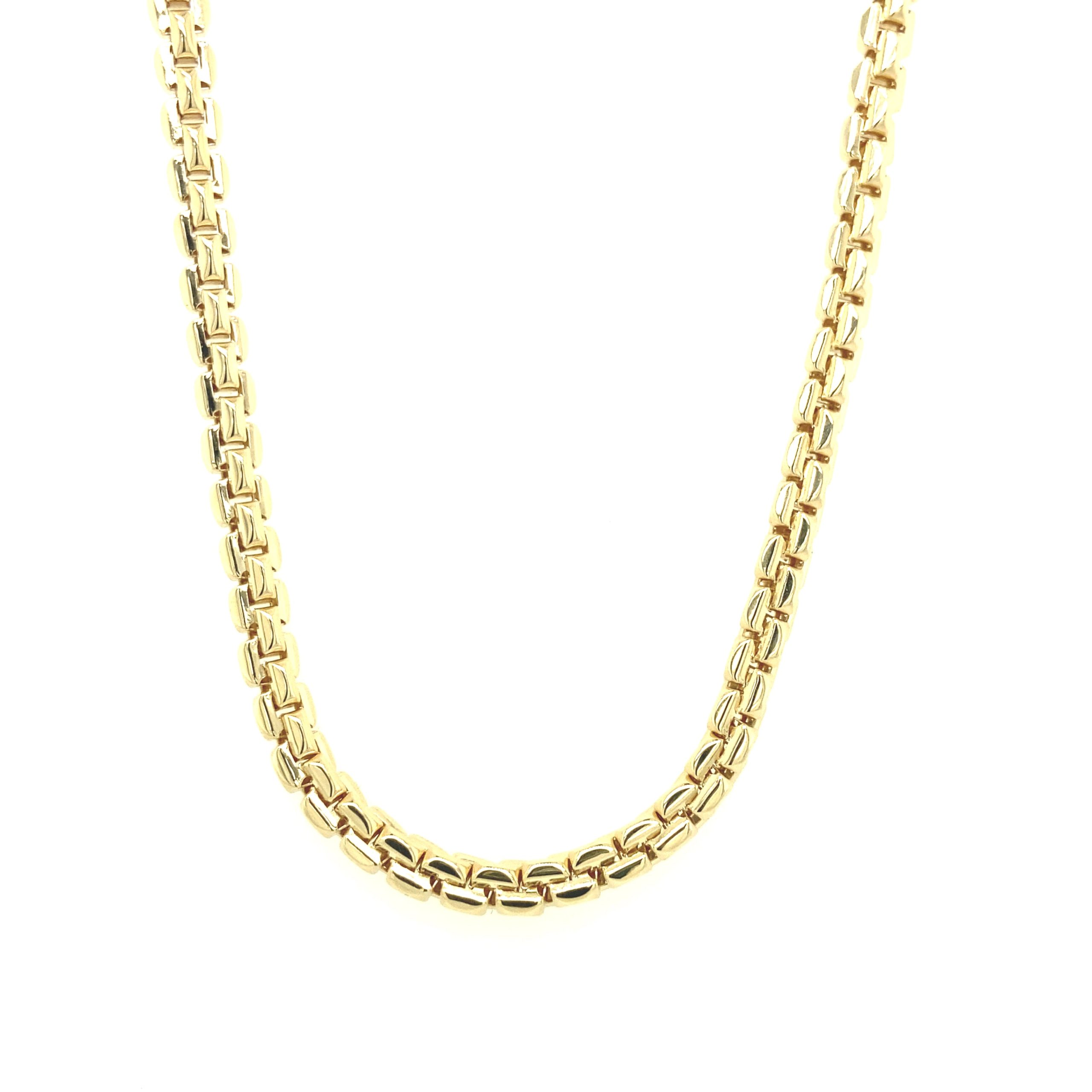 14K BOX ROUND DIAMOND CUT