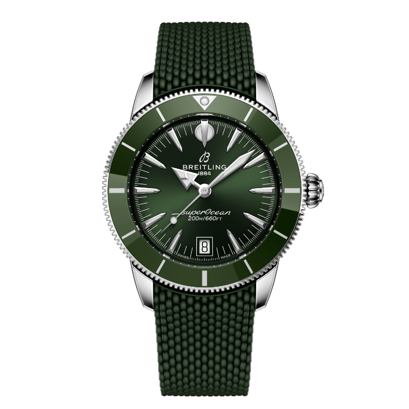 Breitling Superocean Heritage B31 Automatic 40 Green Rubber - AB3110361L1S1