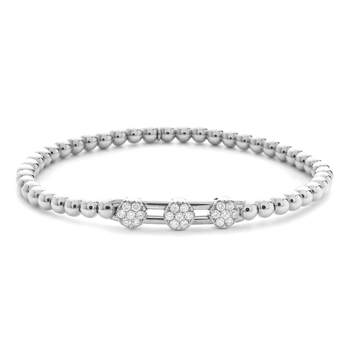 Hulchi Belluni Tresore 18k White Gold Diamond Bracelet- 20356-WW