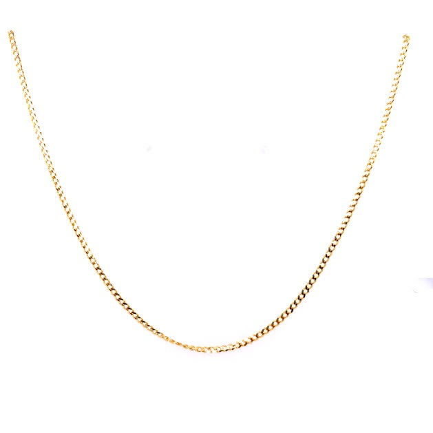 14K Cuban Link 14k Gold Chain (1.1mm)