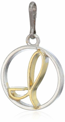 Two-Tone Letter I Charm (Silver/Gold)