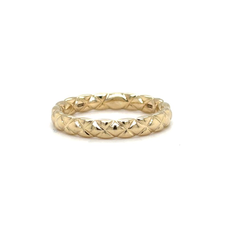 A. JAFFE Quilted Wedding Band