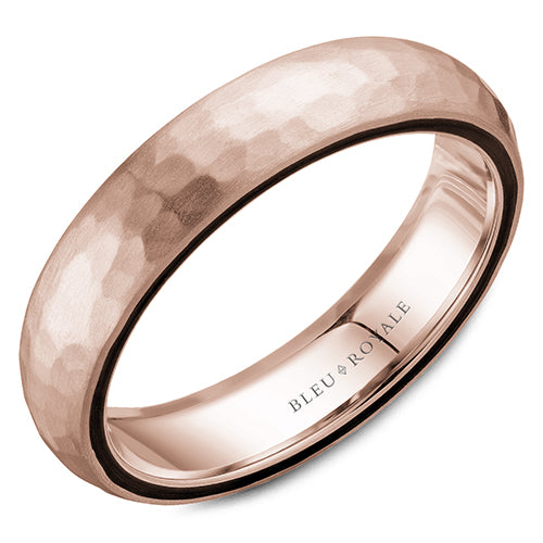 Bleu Royale 14k Rose Gold Men's Wedding Band - RYL-062R5-M10