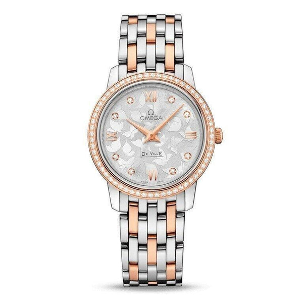 Omega Women's 424.25.27.60.52.001 De Ville Prestige Butterfly Two-Tone 18kt Rose Gold and Stainless Steel Watch