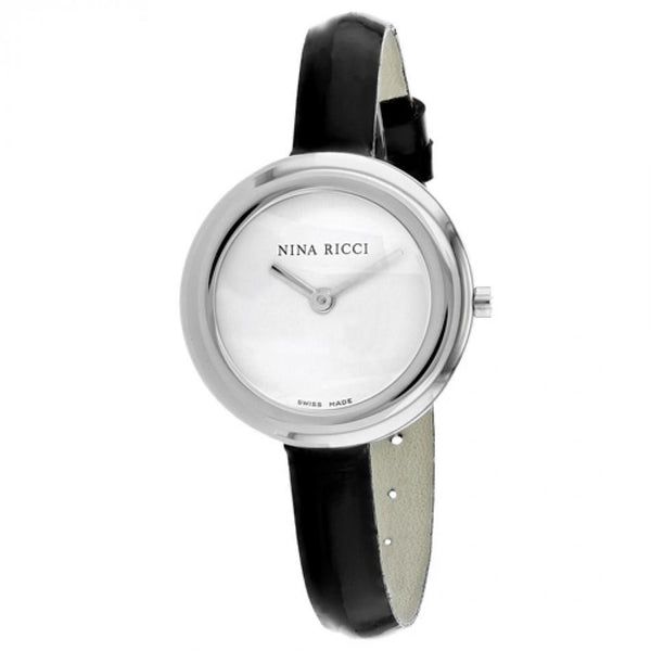 Nina Ricci Women's 42500WB Classic Black Leather Watch