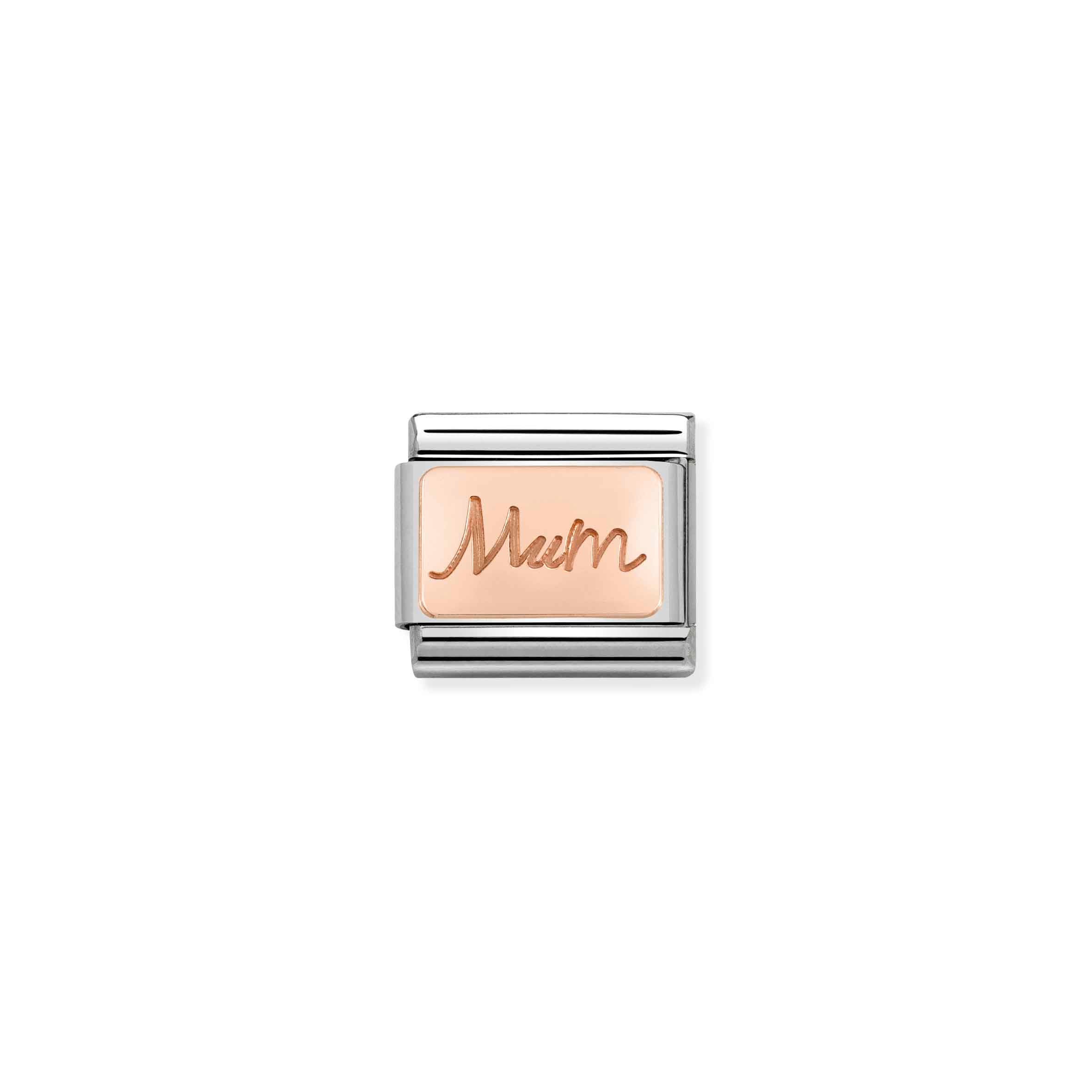 Charm, Composable Link, Mum in Rose Gold