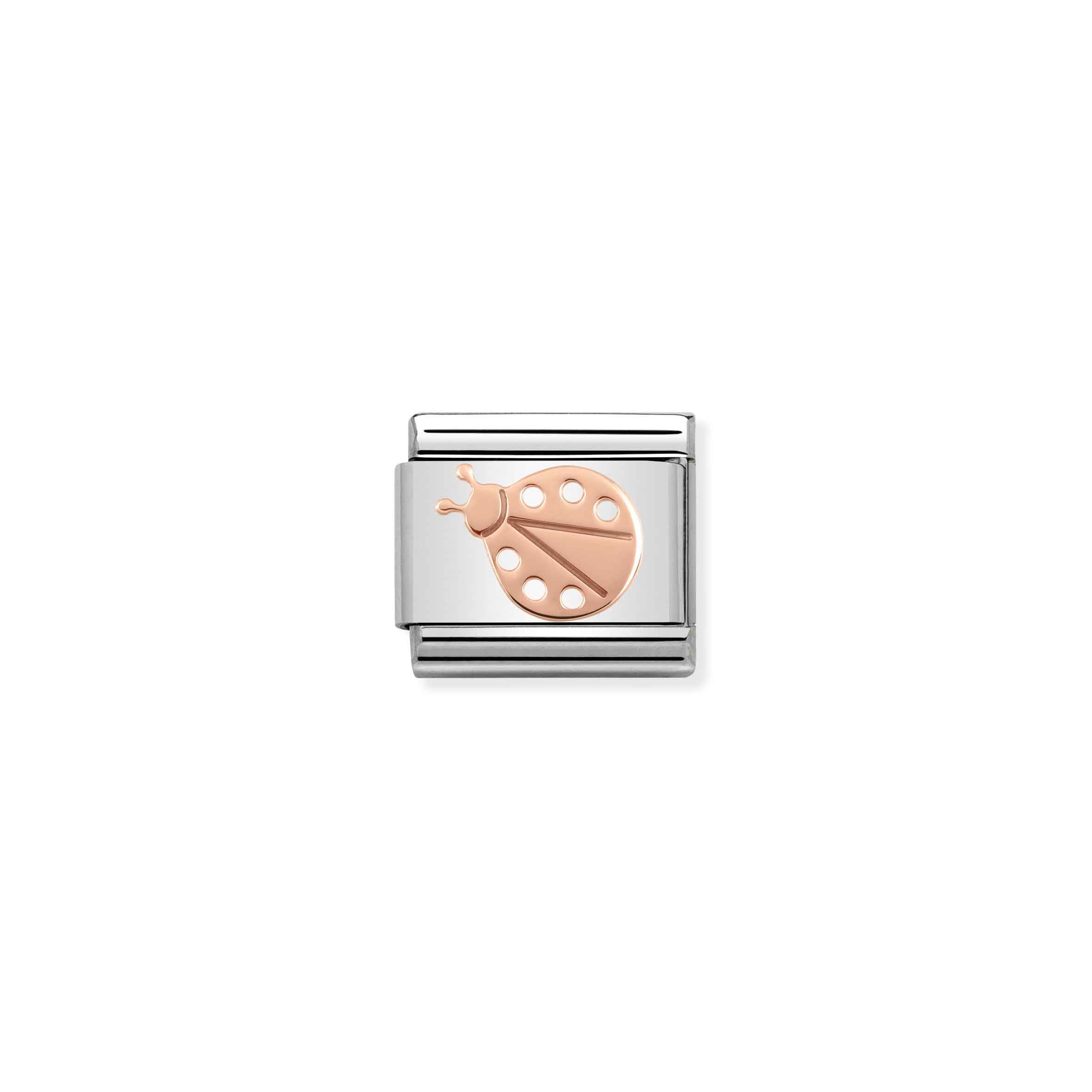 Charm, Composable Link, Rose Gold Ladybug