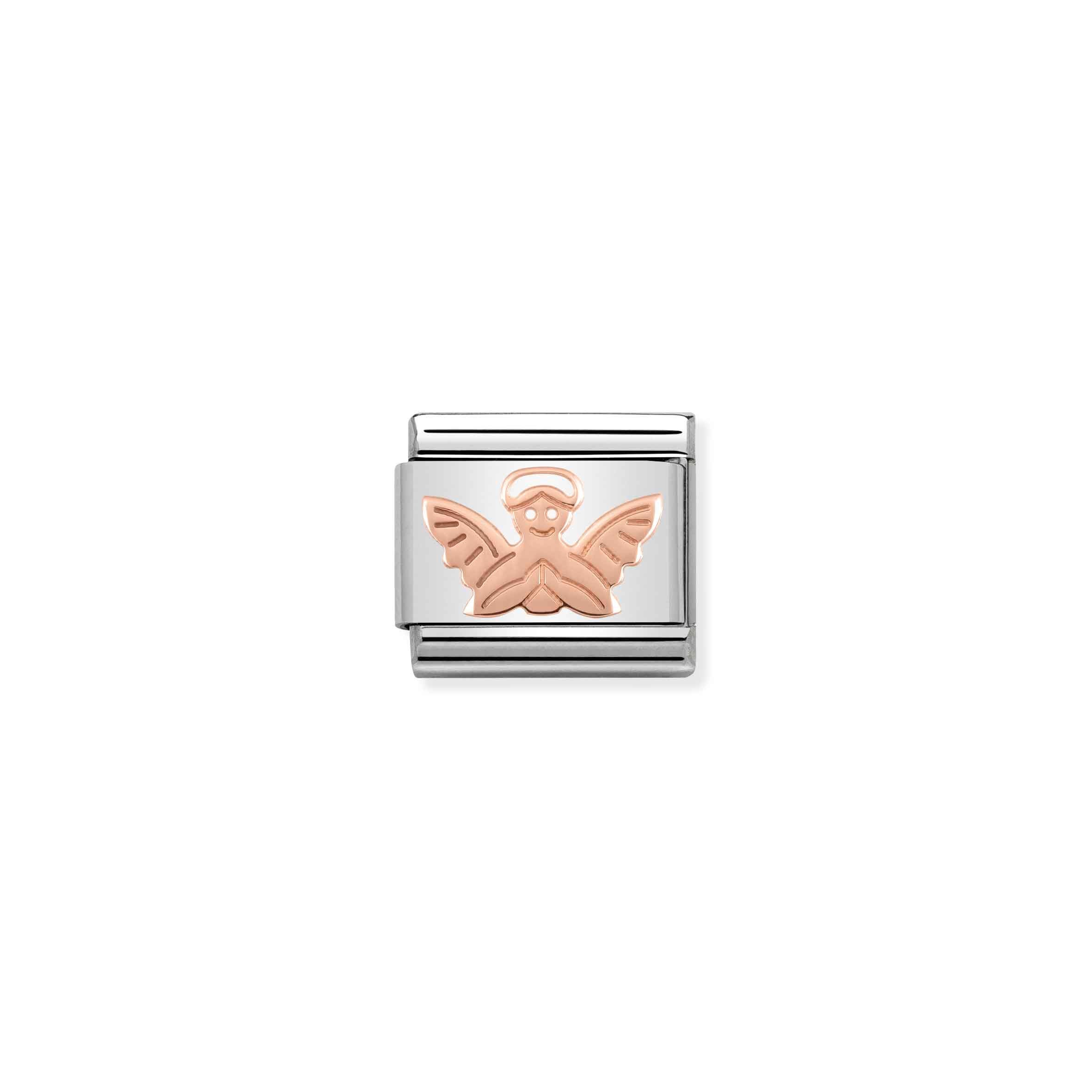 Charm, Composable Link, Rose Gold Angel