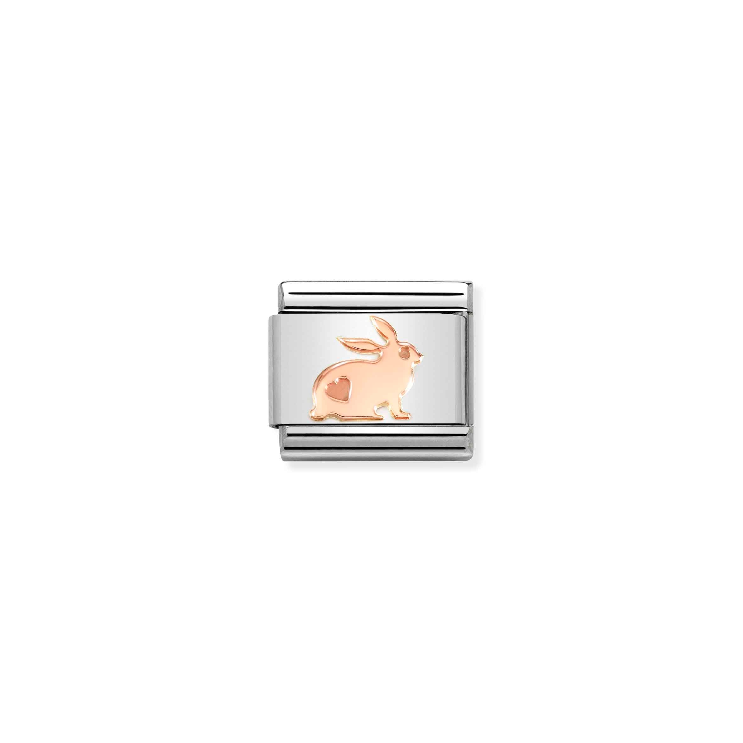 Charm, Composable Link, rose gold Rabbit
