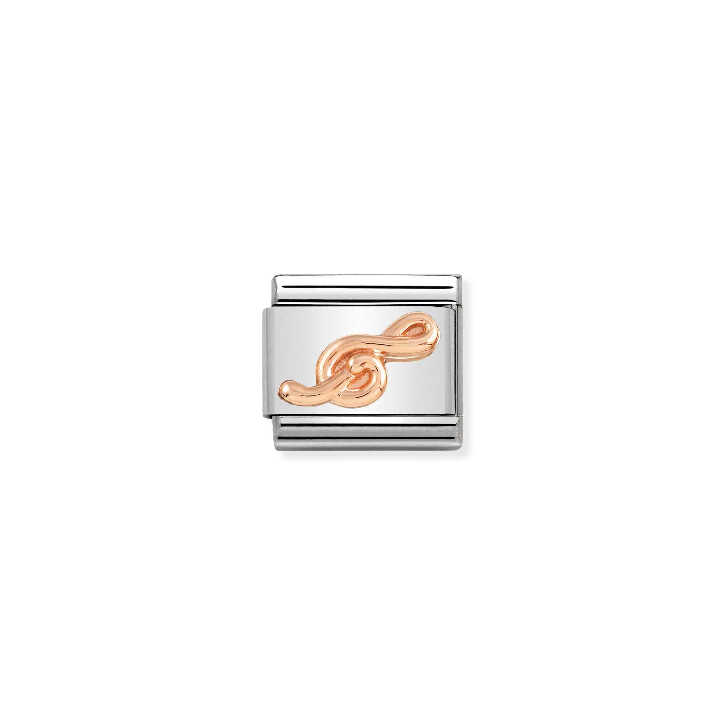 Charm, Composable Link, Rose gold Treble Clef