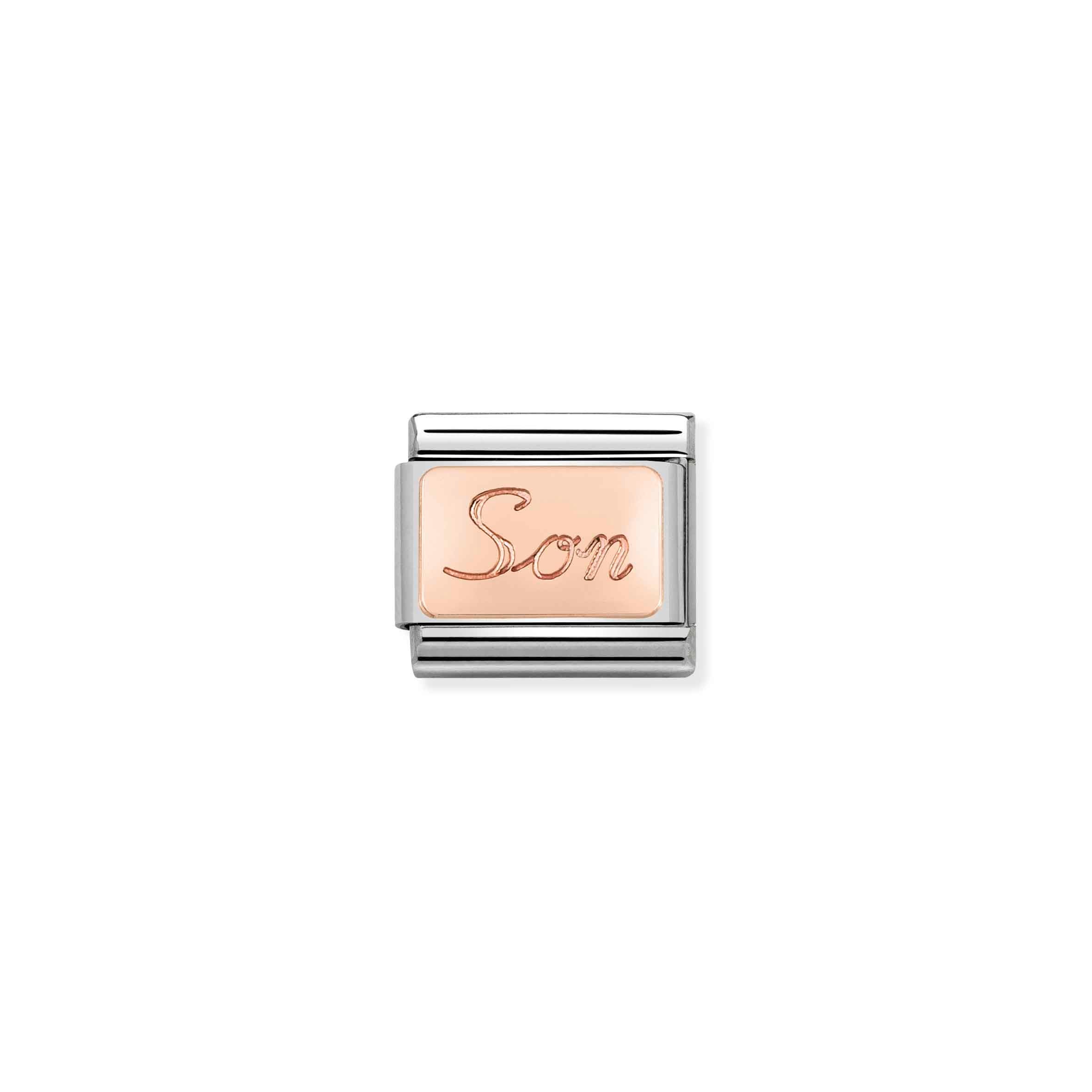 Charm, Composable Link, Son in Rose Gold