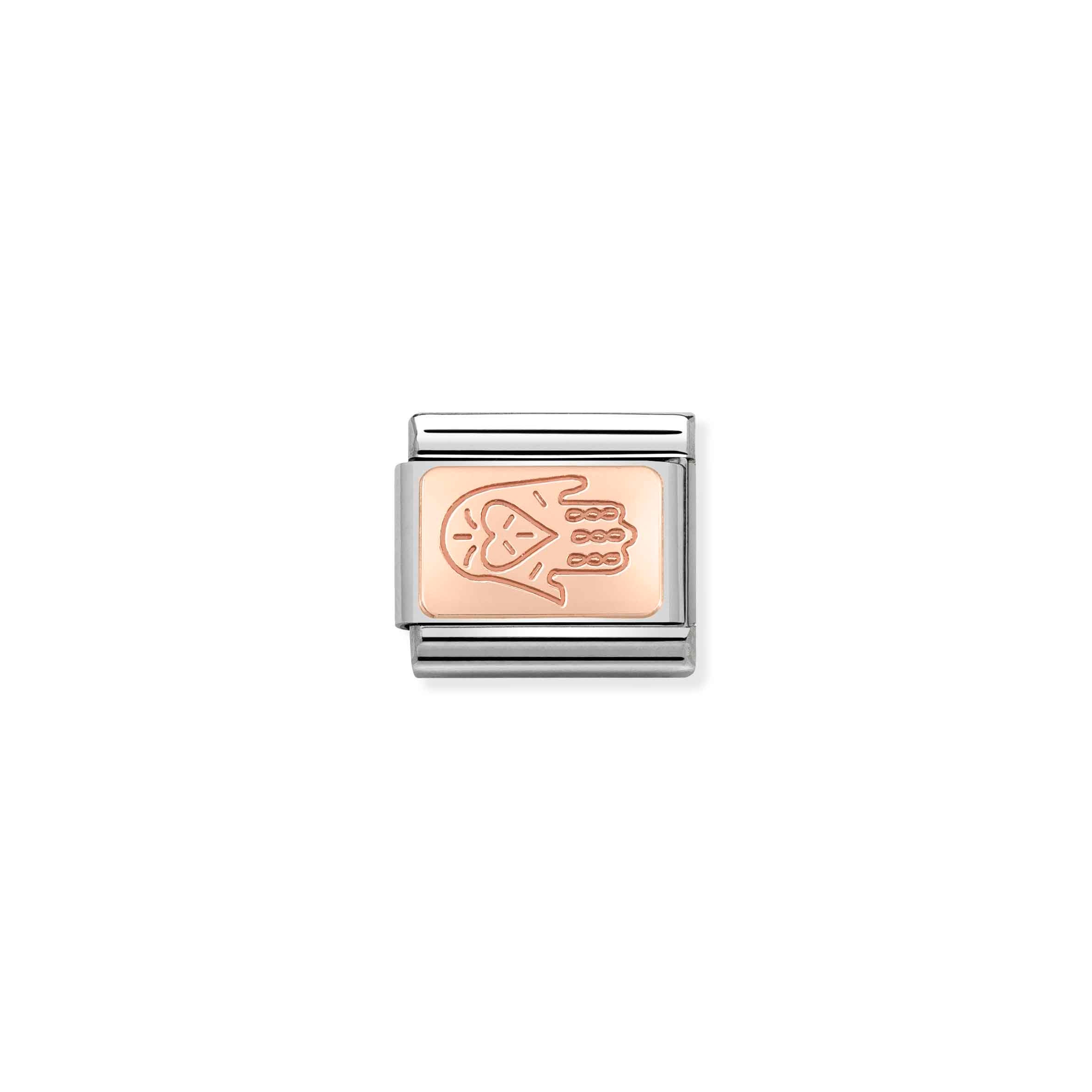 Charm, Composable Link, Rosegold Hand of Fatima