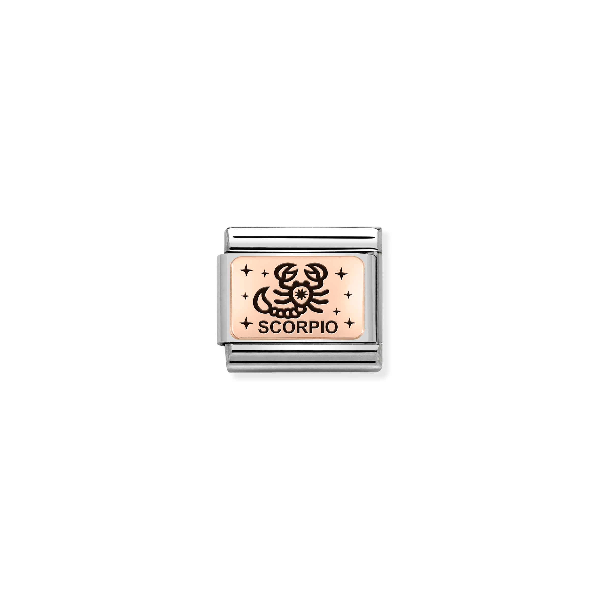 Charm, Composable Link, rosegold Scorpion