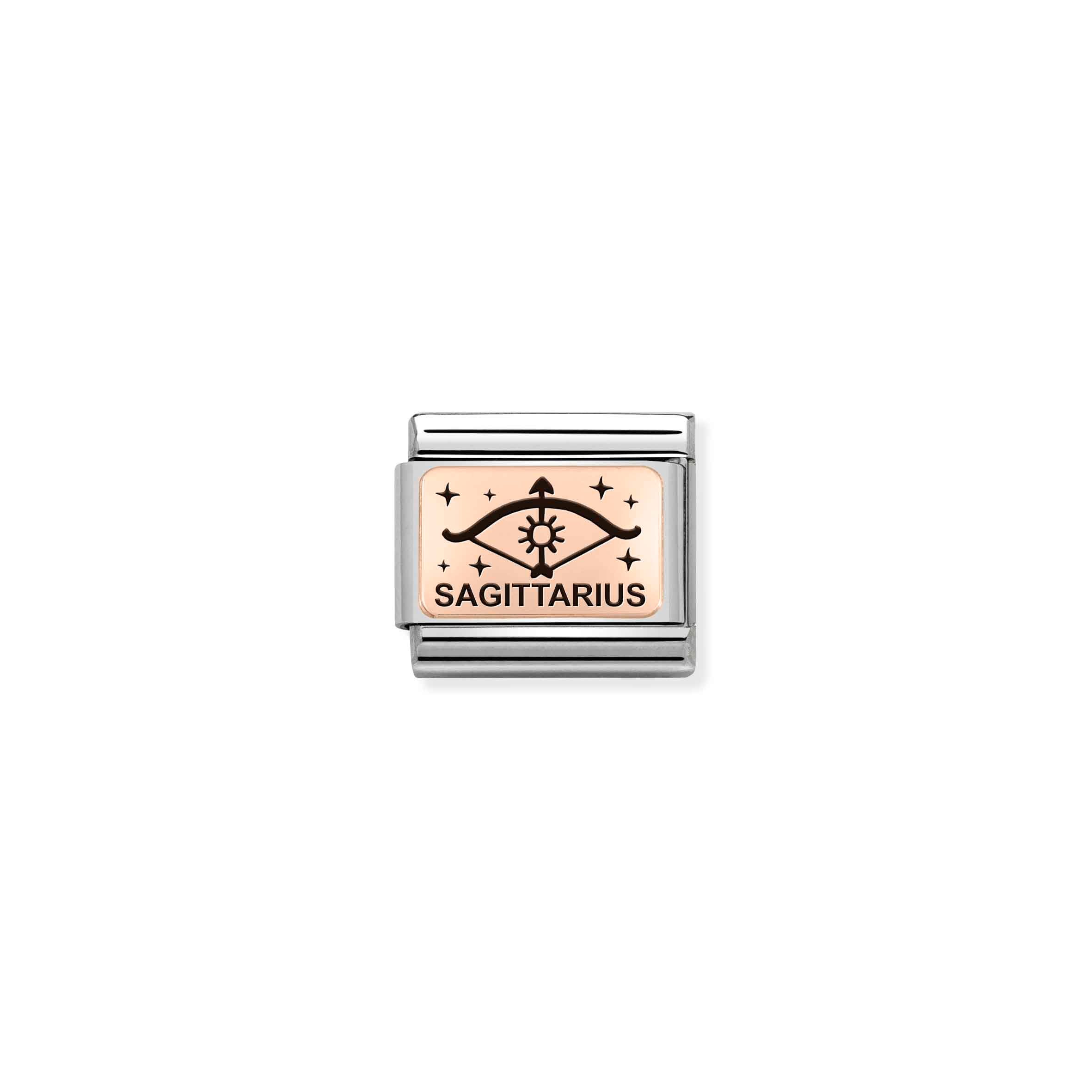 Charm, Composable Link, rosegold Sagittarius