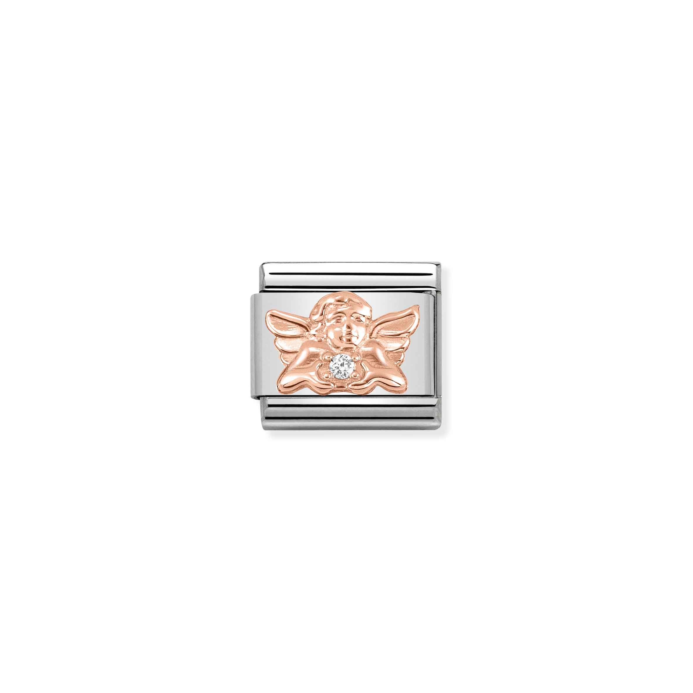 Classic Composable Family Angel Link with Stone