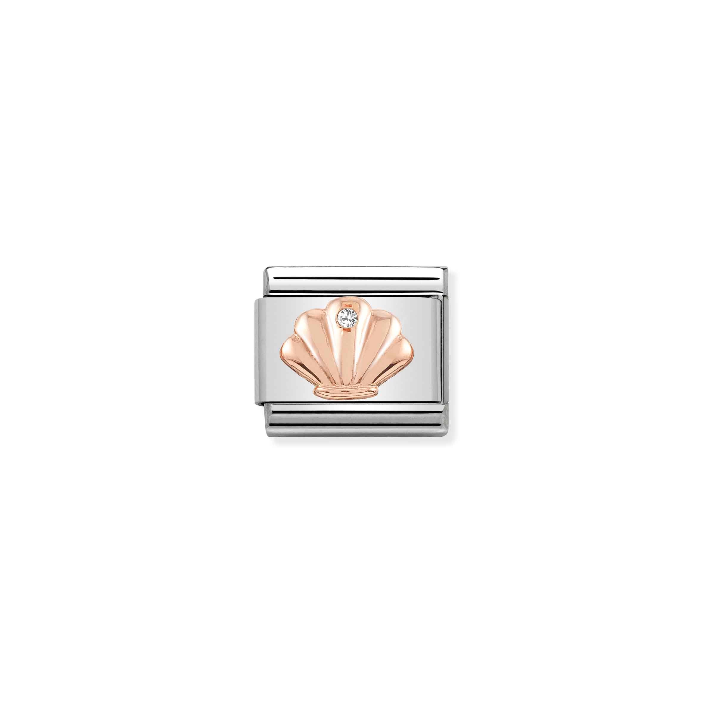 Charm, Composable Link, Shell with Gemstone