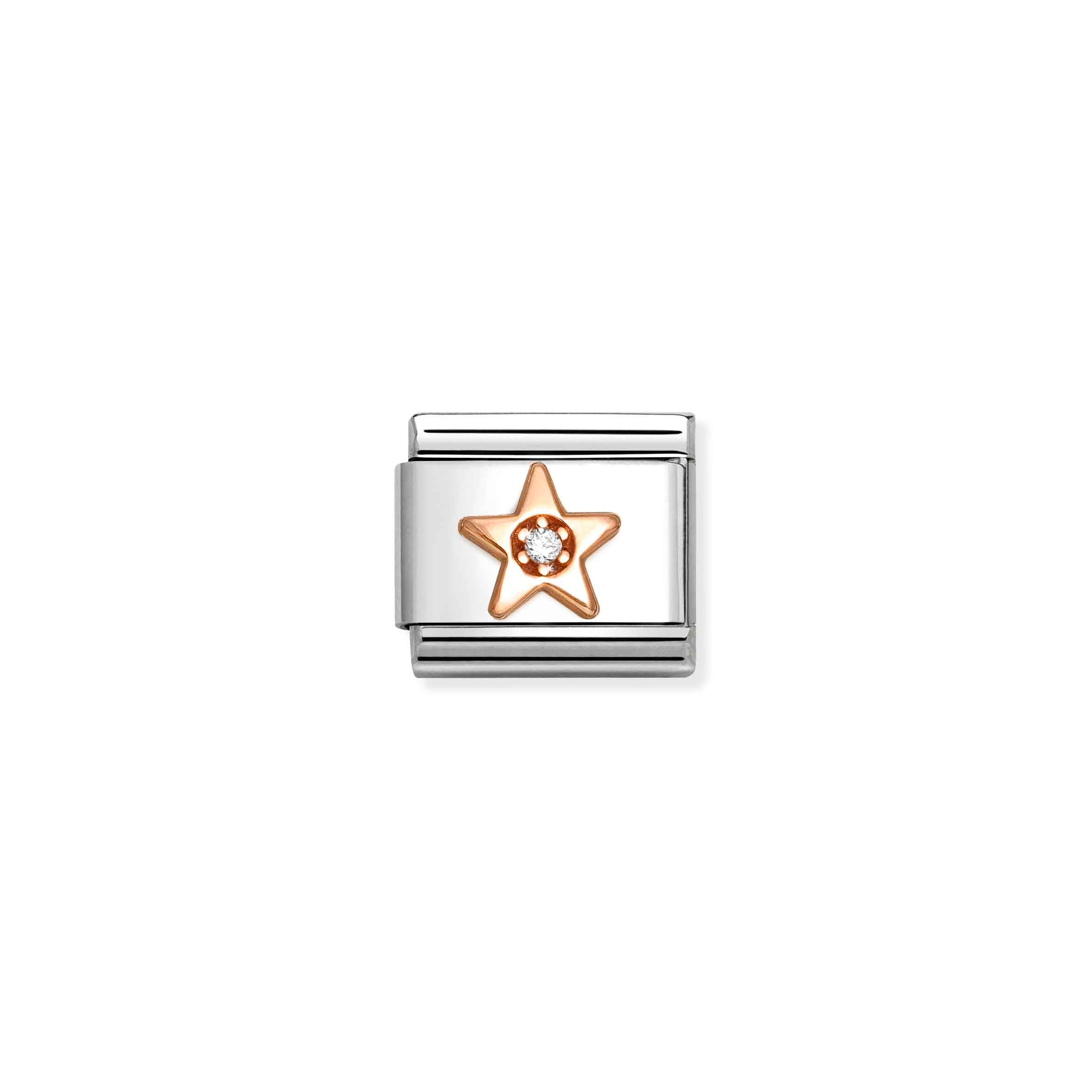 Charm, Composable Link, Star with White stone