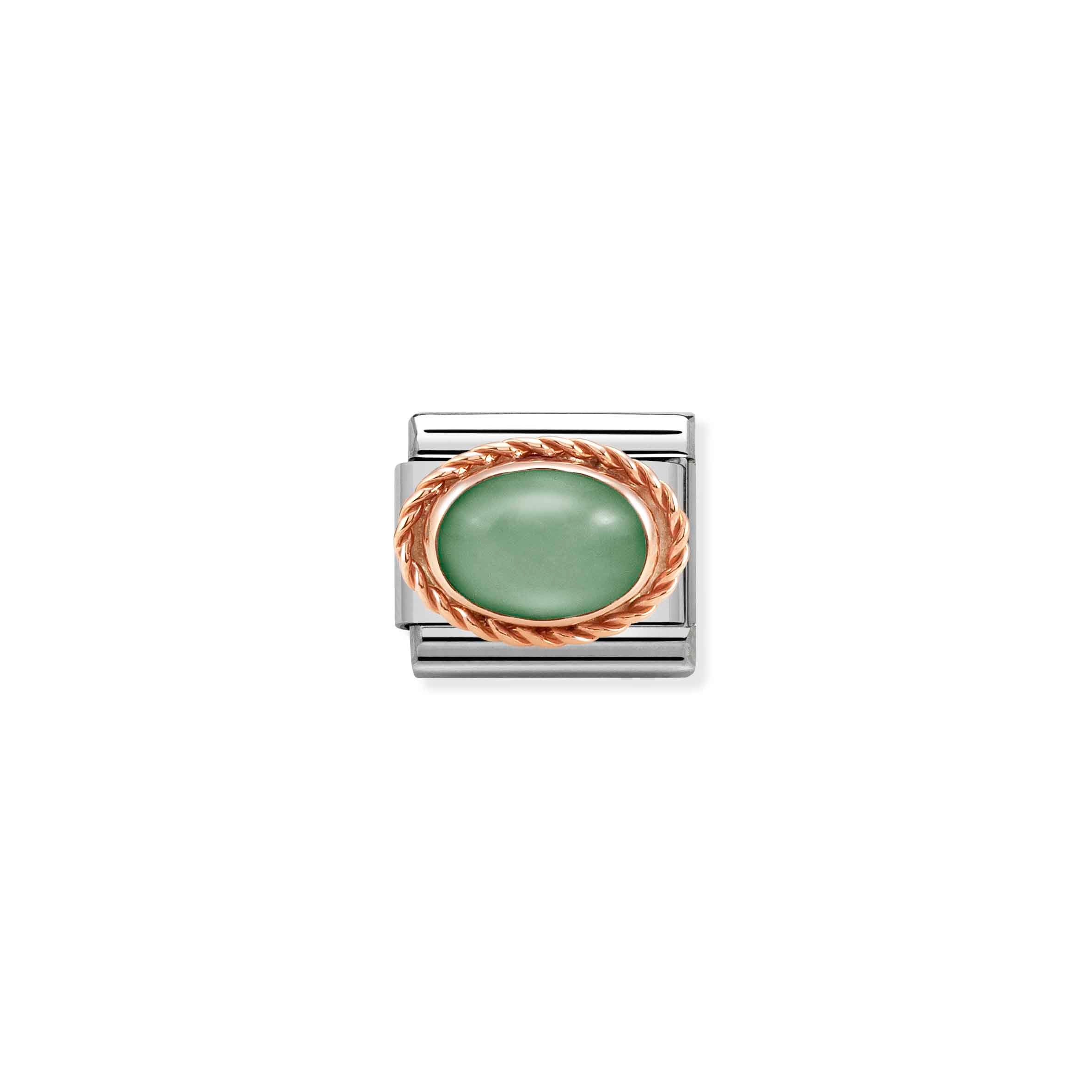 Charm, Composable Link, with Green Avventurina