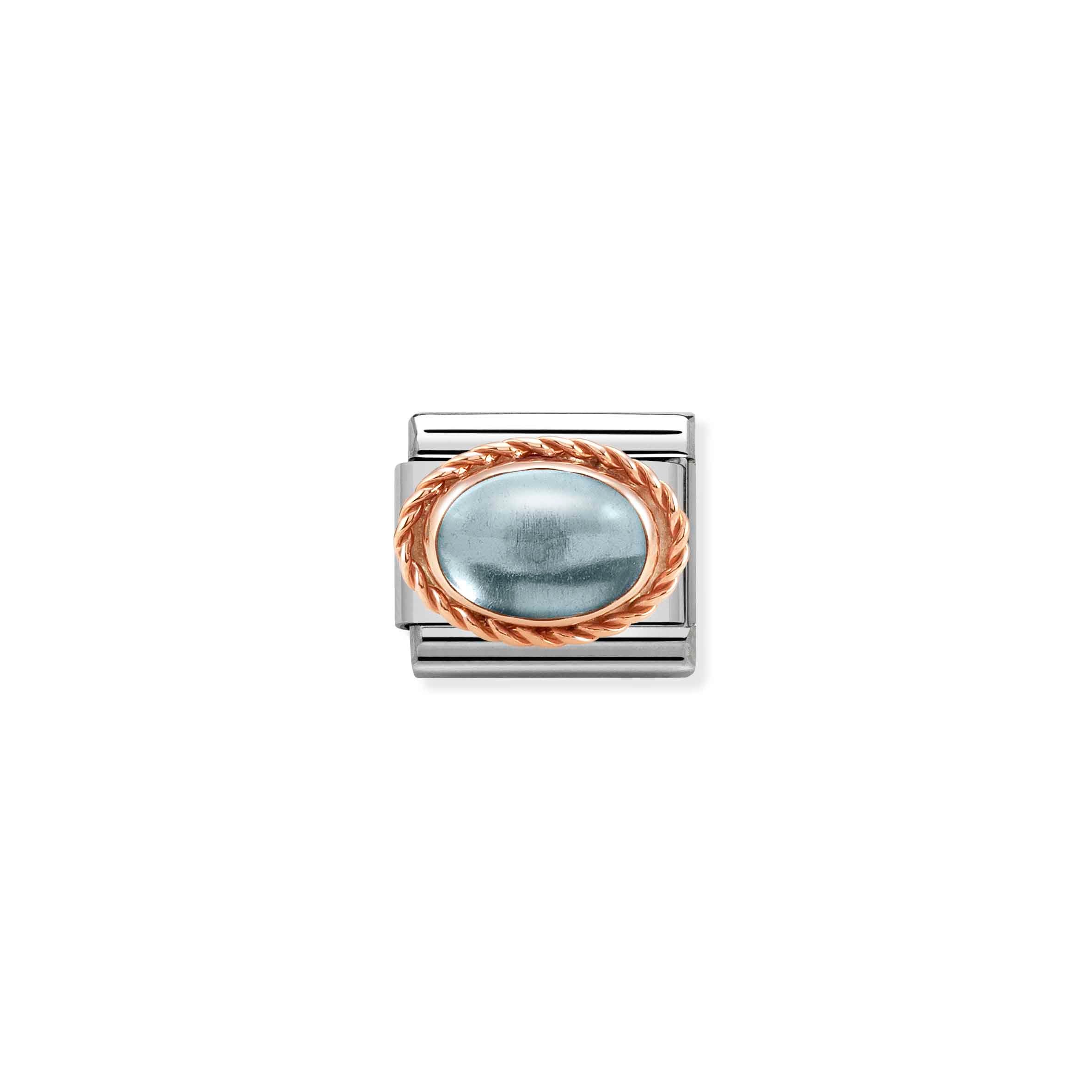 Charm, Composable Link, Light Blue Topaz