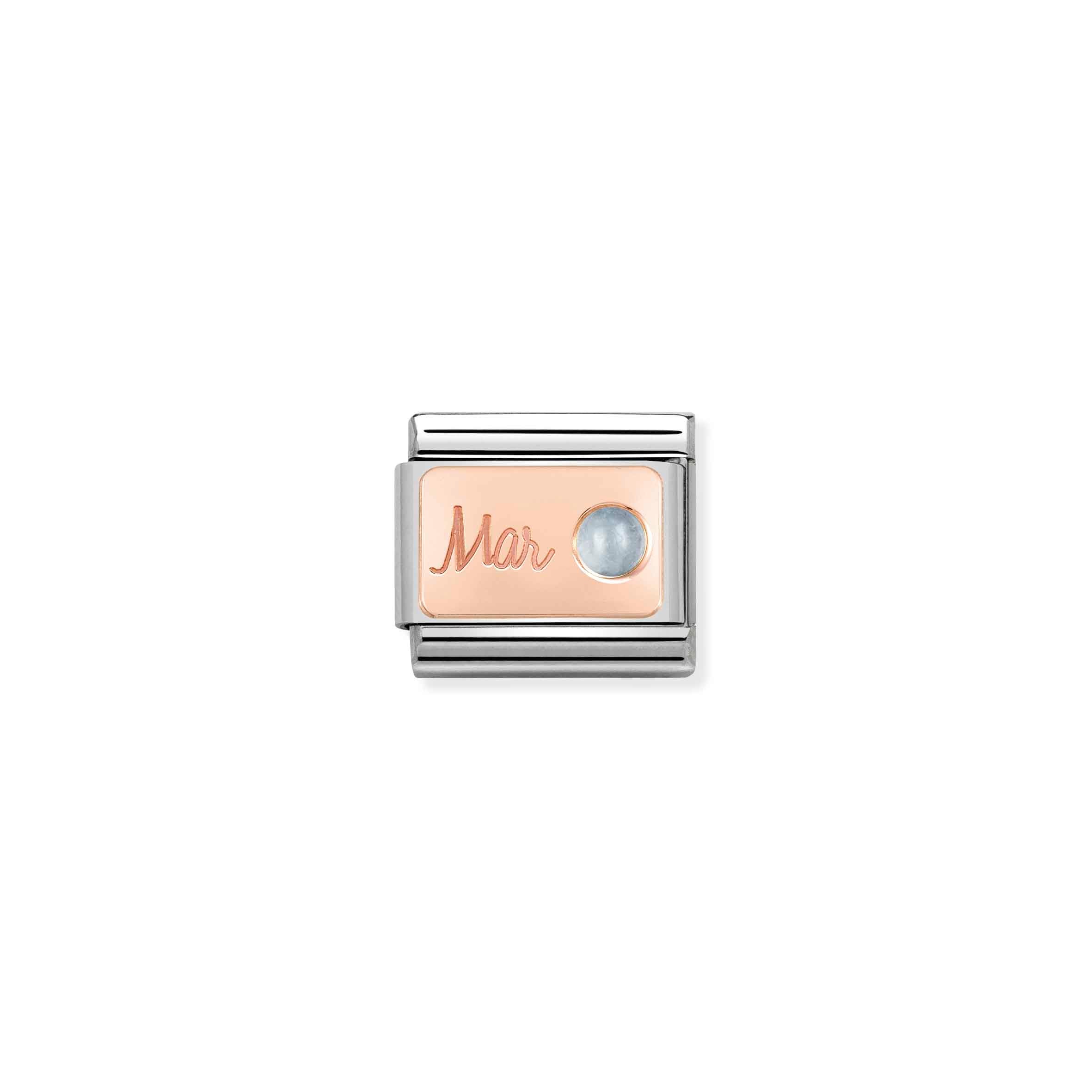 Charm, Composable Link, March in Rose Gold