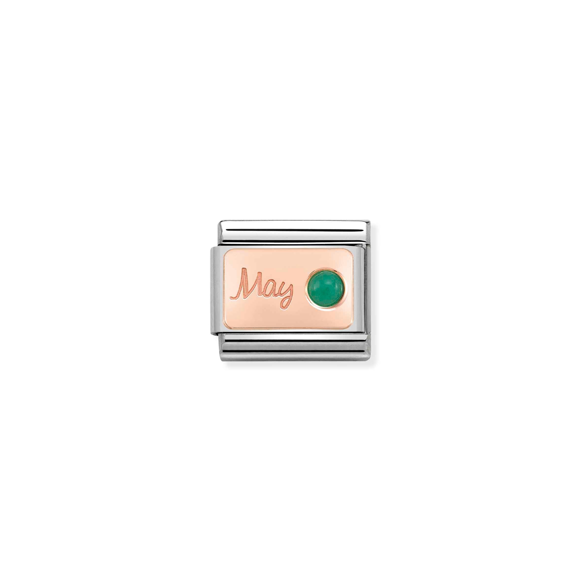 Charm, Composable Link, May in Rose Gold