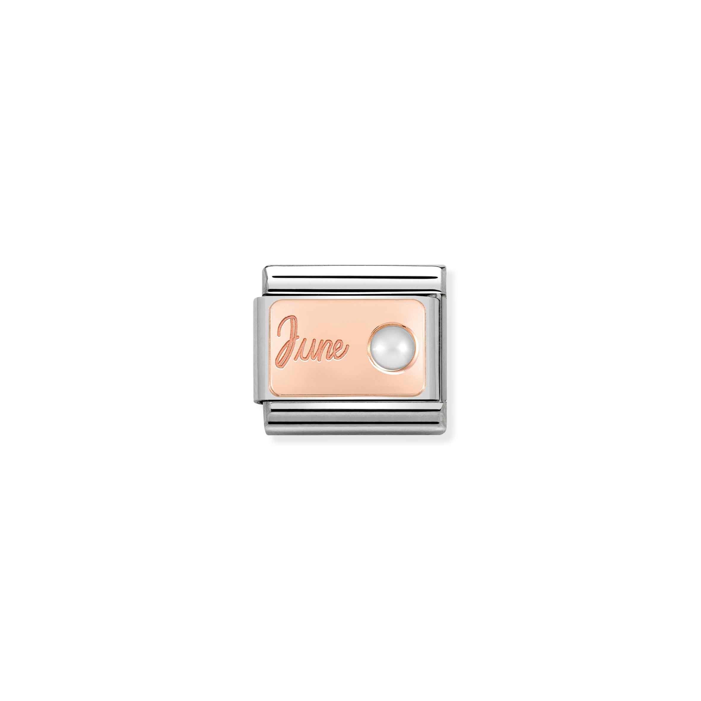 Charm, Composable Link, June in Rose Gold