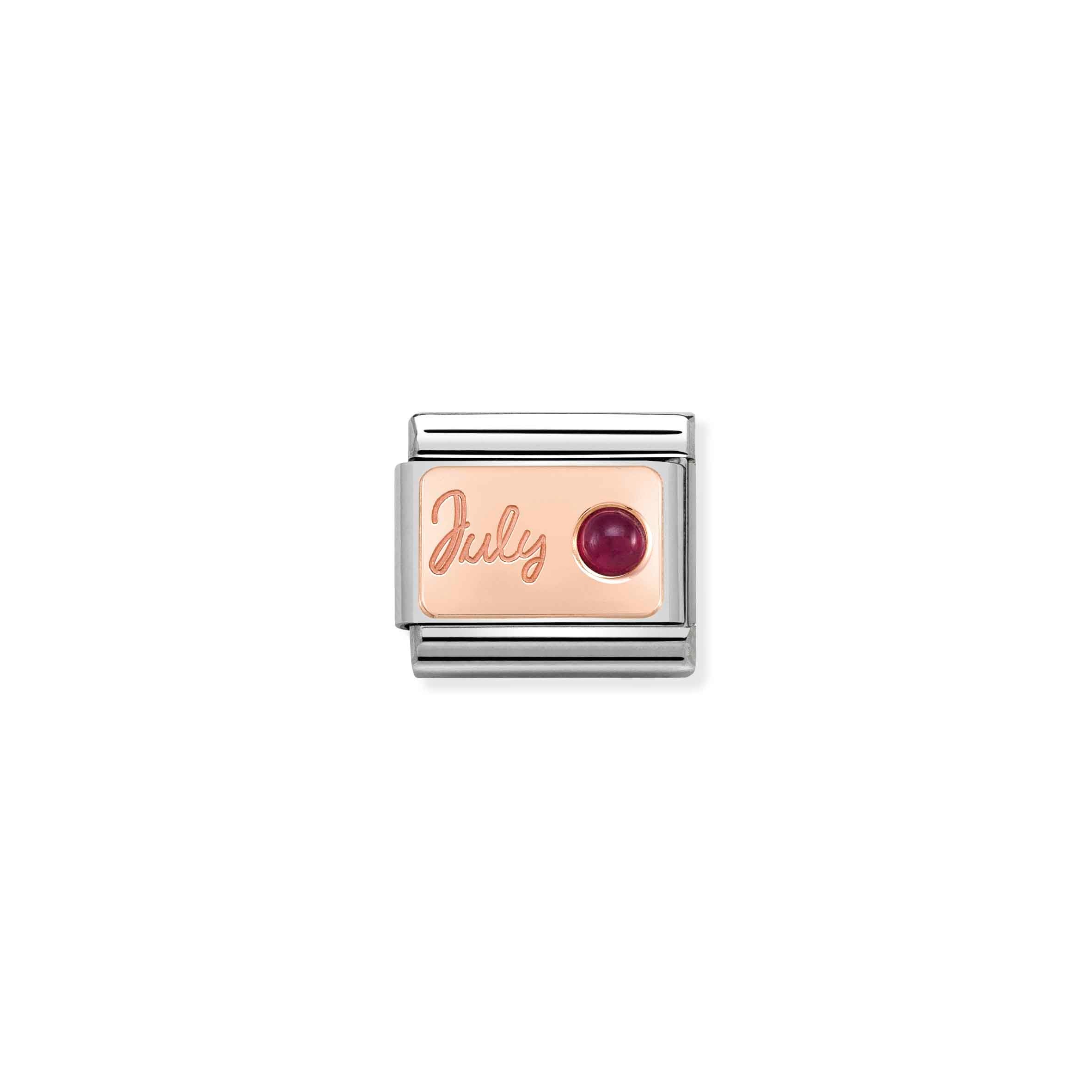 Charm, Composable Link, July in Rose Gold