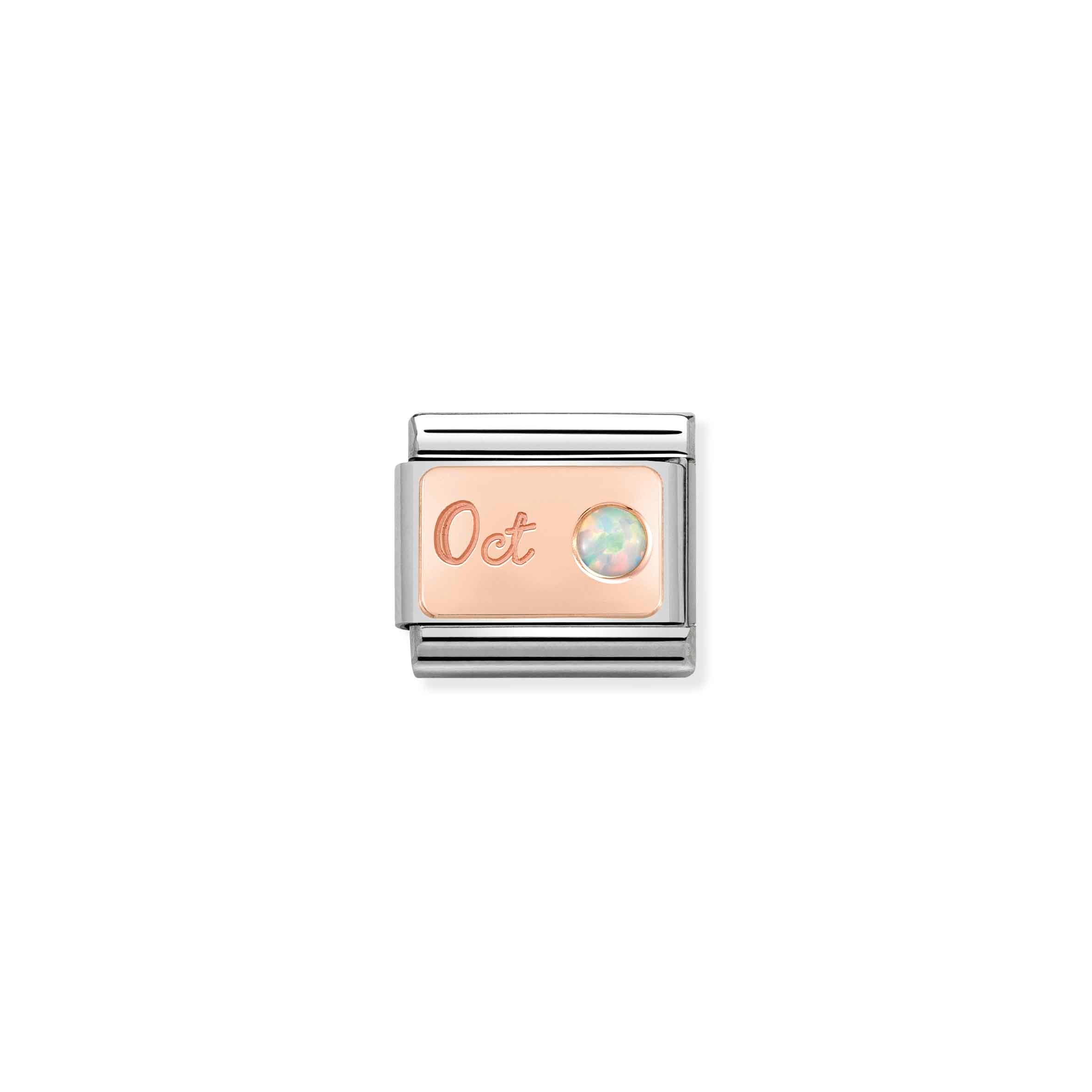 Charm, Composable Link, October in Rose Gold