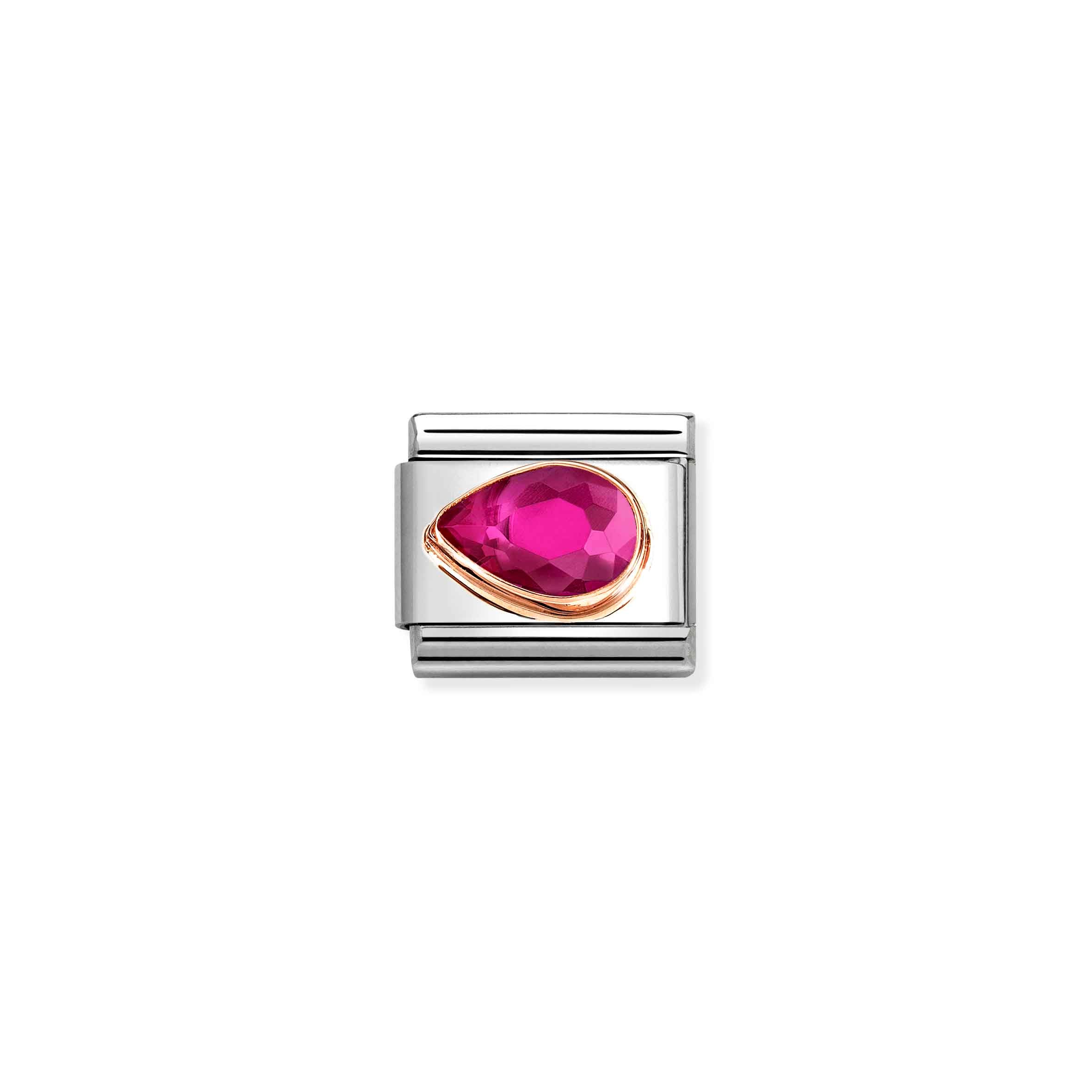 Charm, Composable Link, Red Stone Drop, Left