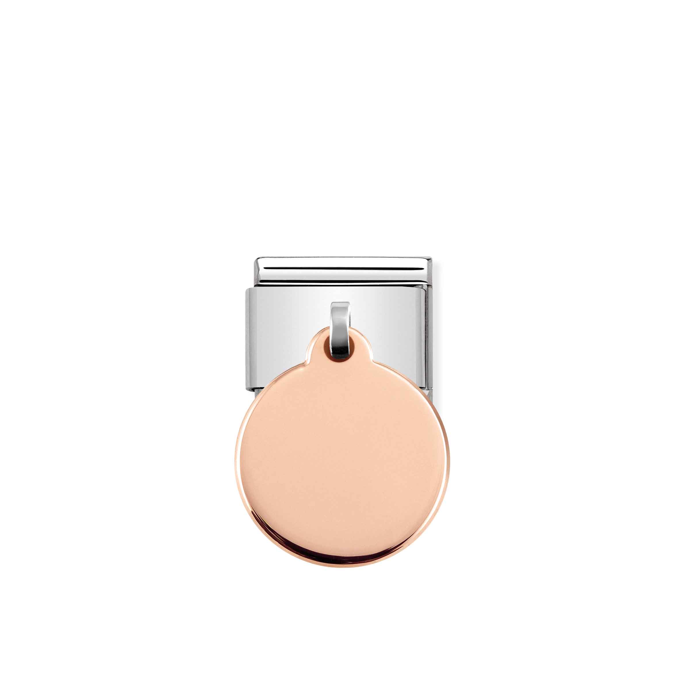 Link Composable Classic en Oro rosa 9k con Medalla